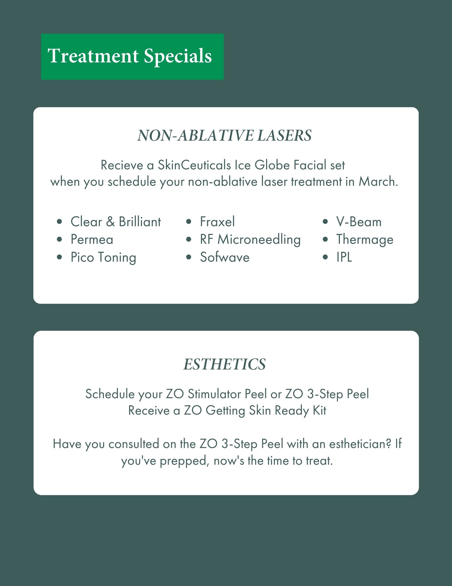 November Treatment Specials