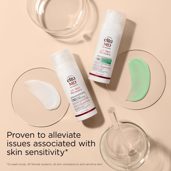 Elta UV Skin Recovery Broad Spectrum SPF 50 Red Color Correcting Face Sunscreen - Image 4